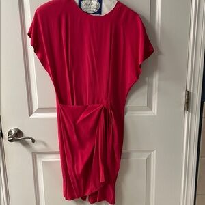 Vintage Elegant Pink Women's Dress